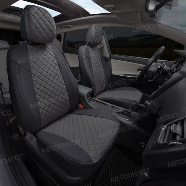 Чехлы Автопилот Экокожа Ромб на Jaecoo J7 (2023+) Чехлы Автопилот Экокожа Ромб на Jaecoo J7 (2023+)