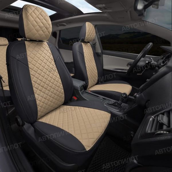 Чехлы Автопилот Экокожа Ромб на Jaecoo J7 (2023+) Чехлы Автопилот Экокожа Ромб на Jaecoo J7 (2023+)