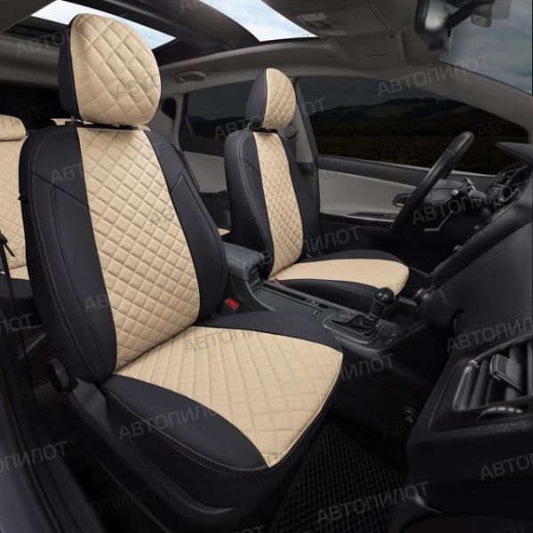 Чехлы Автопилот Экокожа Ромб на Jaecoo J7 (2023+) Чехлы Автопилот Экокожа Ромб на Jaecoo J7 (2023+)