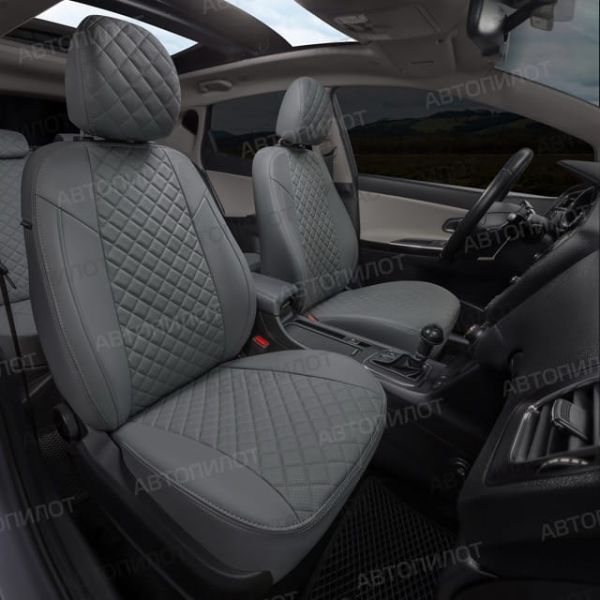 Чехлы Автопилот Экокожа Ромб на Jaecoo J7 (2023+) Чехлы Автопилот Экокожа Ромб на Jaecoo J7 (2023+)