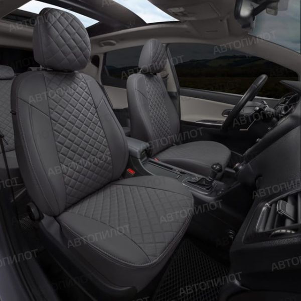 Чехлы Автопилот Экокожа Ромб на Jaecoo J7 (2023+) Чехлы Автопилот Экокожа Ромб на Jaecoo J7 (2023+)