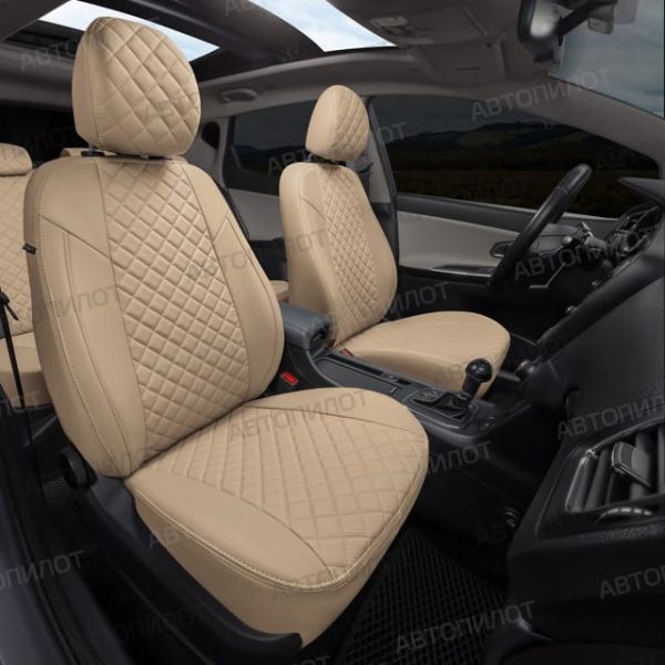 Чехлы Автопилот Экокожа Ромб на Jaecoo J7 (2023+) Чехлы Автопилот Экокожа Ромб на Jaecoo J7 (2023+)